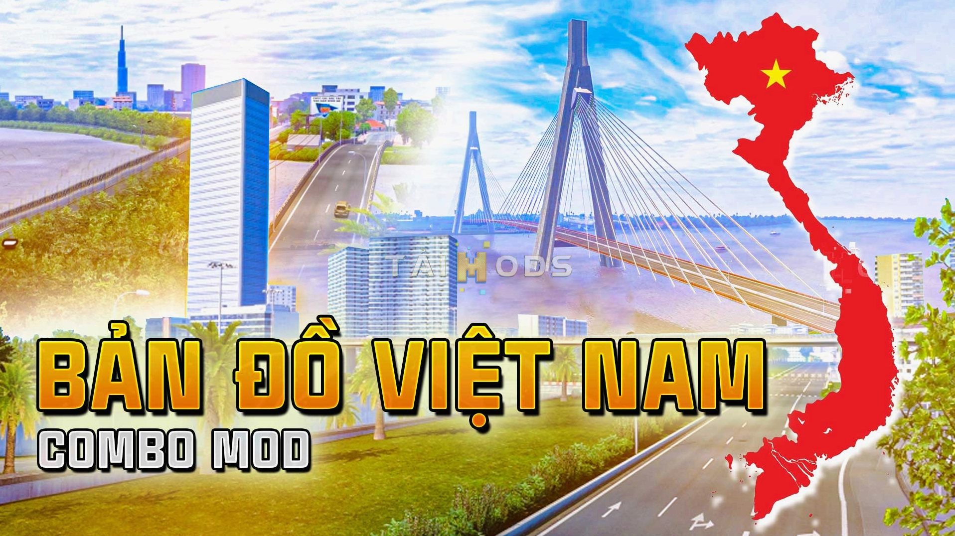 Trọn bộ Map Bản Đồ Việt Nam cho Euro Truck Simulator 2