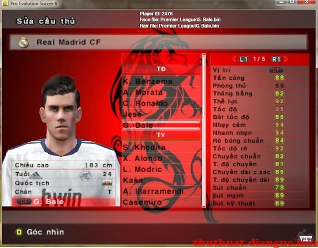 Update PES 6 tiếng Việt mới nhất