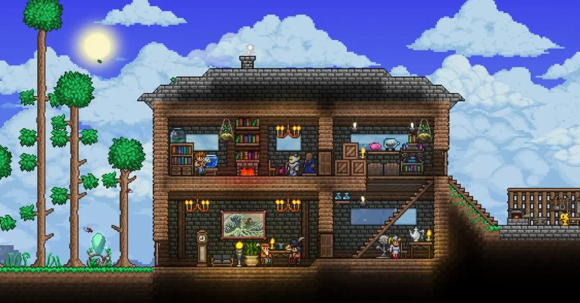 Xây dựng công trình sáng tạo trong Terraria
