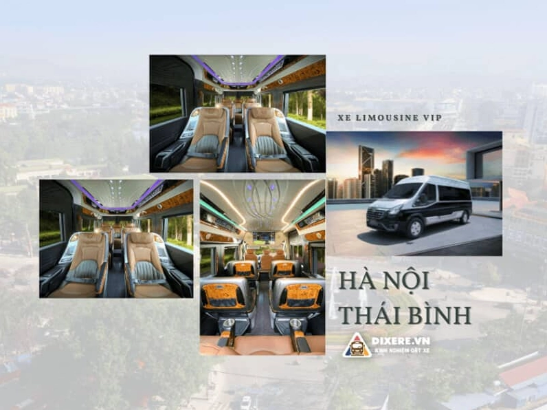 Xe limousine đi Thái Bình chất lượng cao