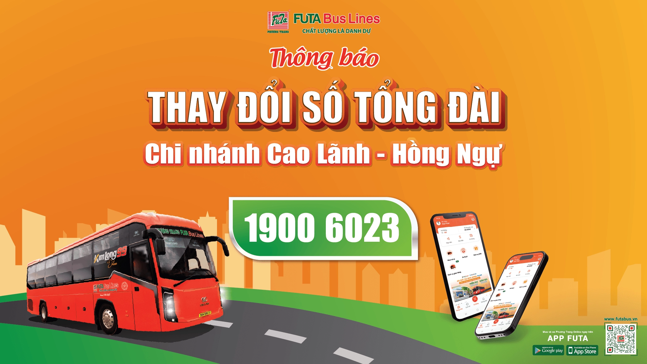 Xe Phương Trang tại Cao Lãnh