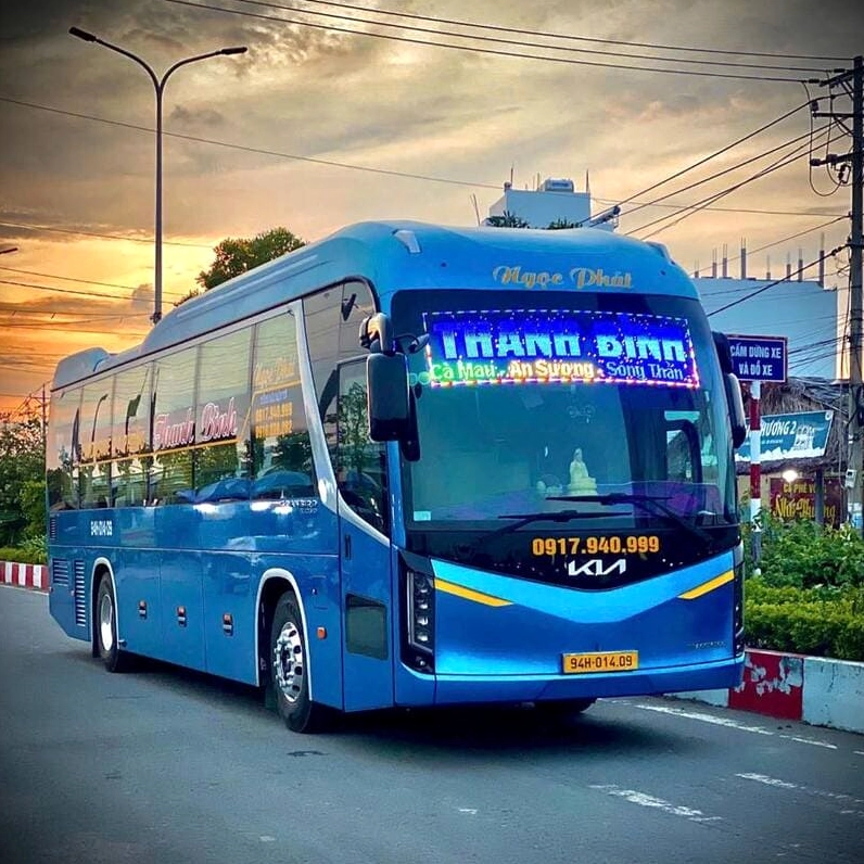 Xe Thanh Bình Ngọc Phát đi Cà Mau